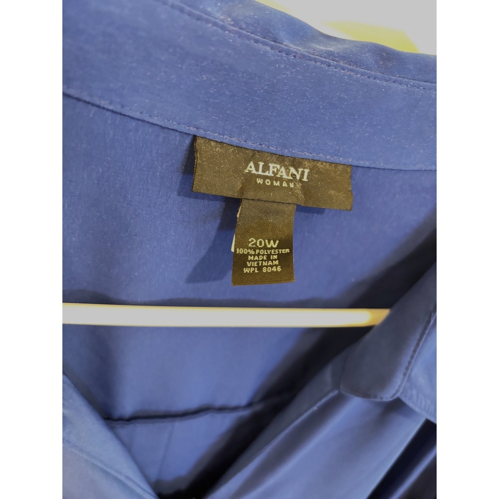PLUS Alfani Blue Dress - Picture 3 of 4
